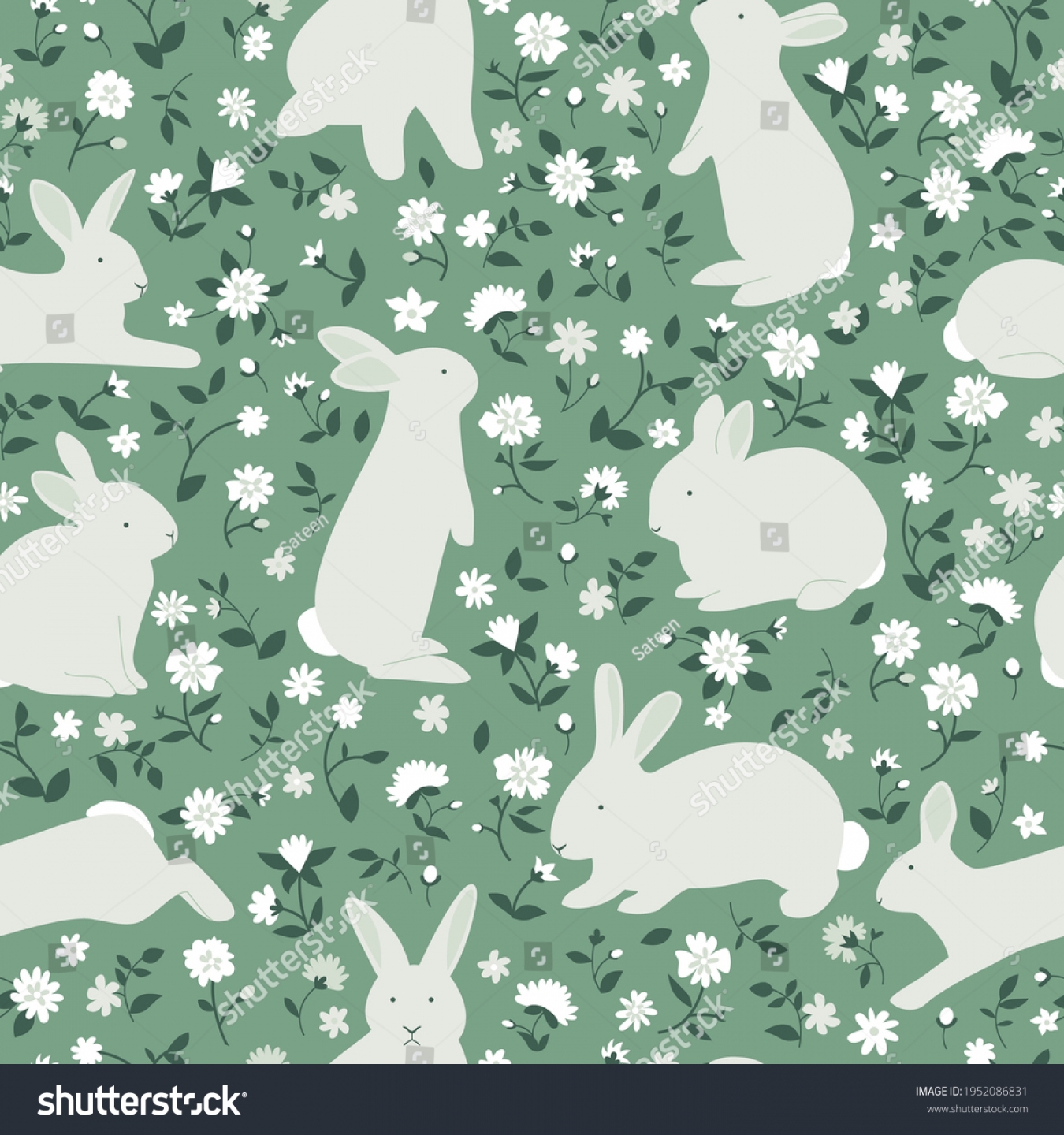 ,0 Bunny Repeat Images, Stock Photos & Vectors  Shutterstock - FREE Printables - Rabbit Pattern