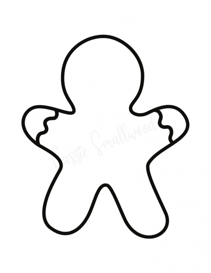 Adorable Gingerbread Man Templates - Cassie Smallwood - FREE Printables - Blank Gingerbread Man