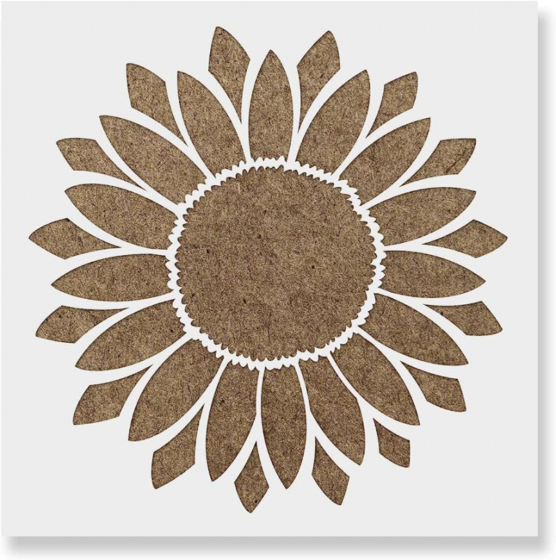 Amazon - Sunflower Stencil Template