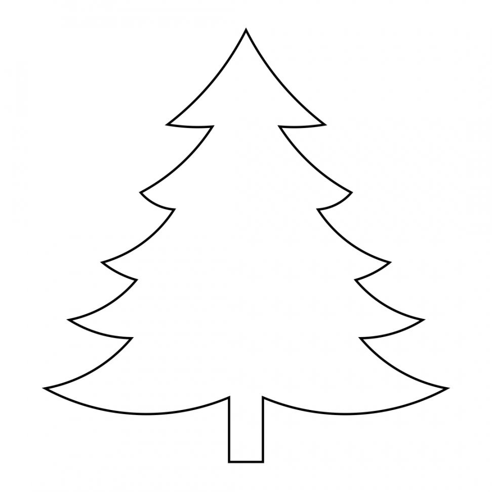 Best Large Printable Christmas Tree Patterns - printablee - Printable Christmas Tree Pattern