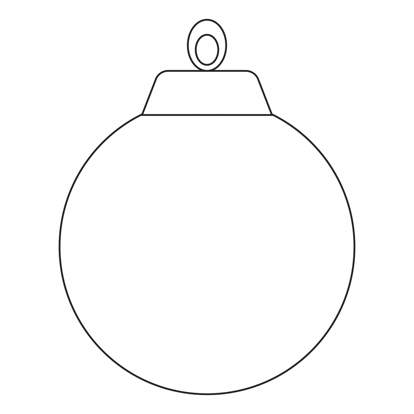 Blank Ornament Template: Design Your Own Festive Decor - All FREE ...