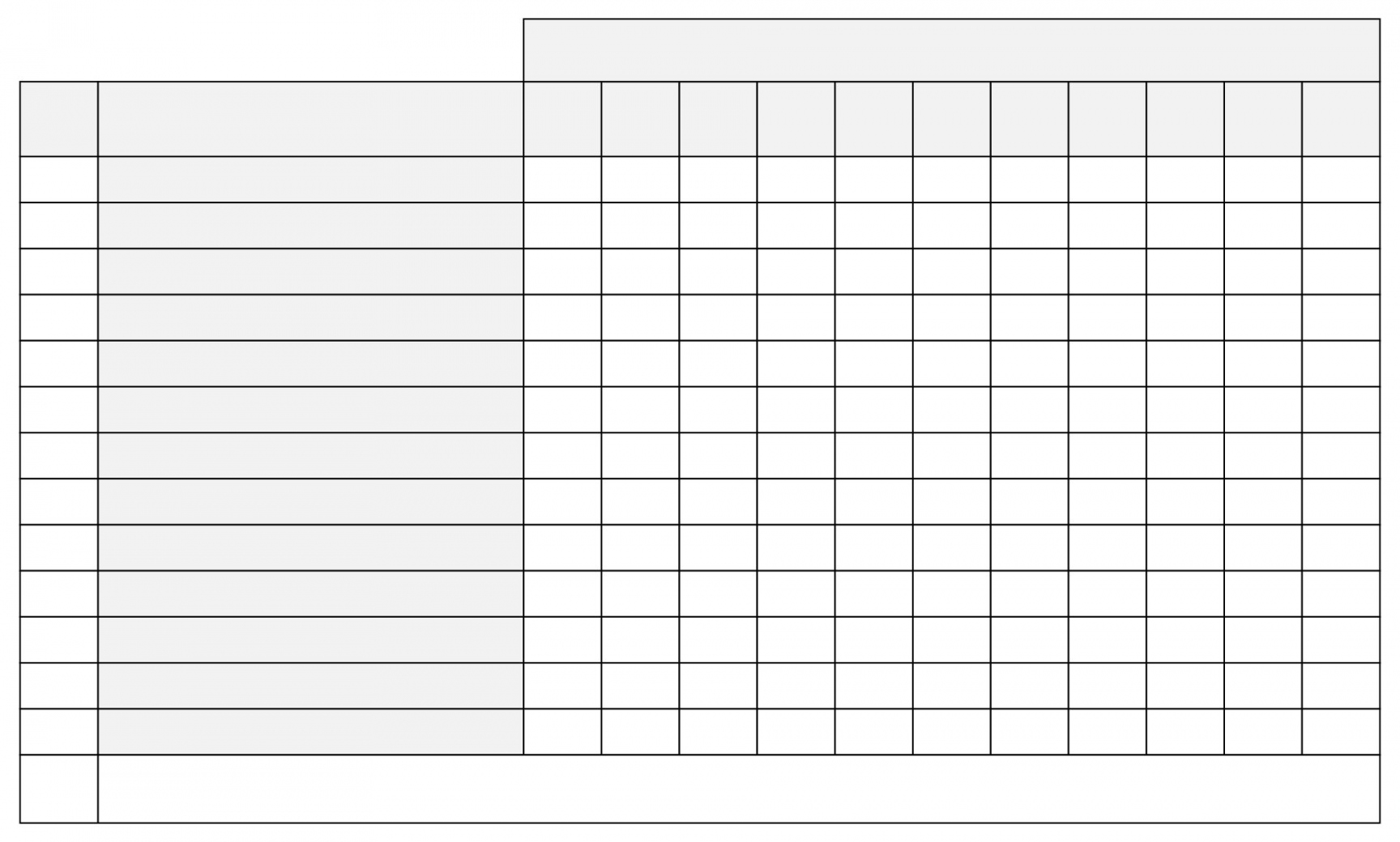 Best Printable Blank Chart With Lines - printablee - Blank Charts