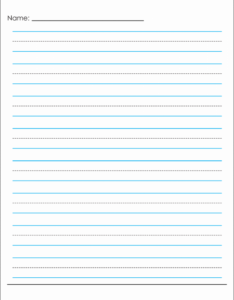 handwriting paper printable editable - All FREE Printables
