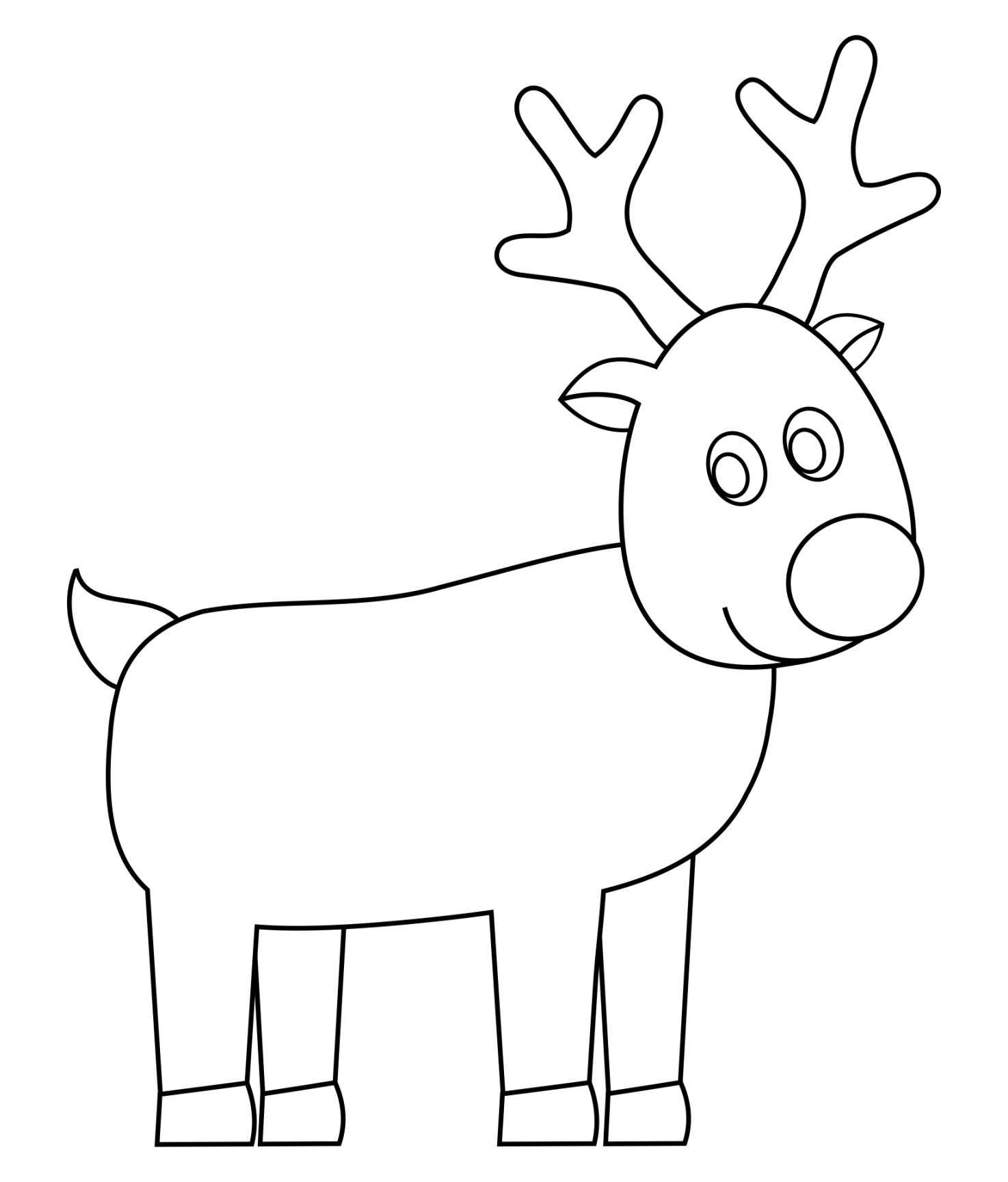 Best Reindeer Free Printable Faces - printablee - Reindeer Printable Template