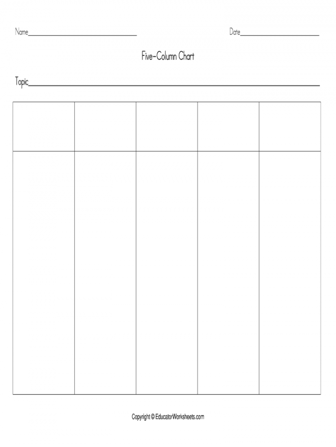 Blank Chart - Fill Online, Printable, Fillable, Blank  pdfFiller - FREE Printables - Blank Chart Template