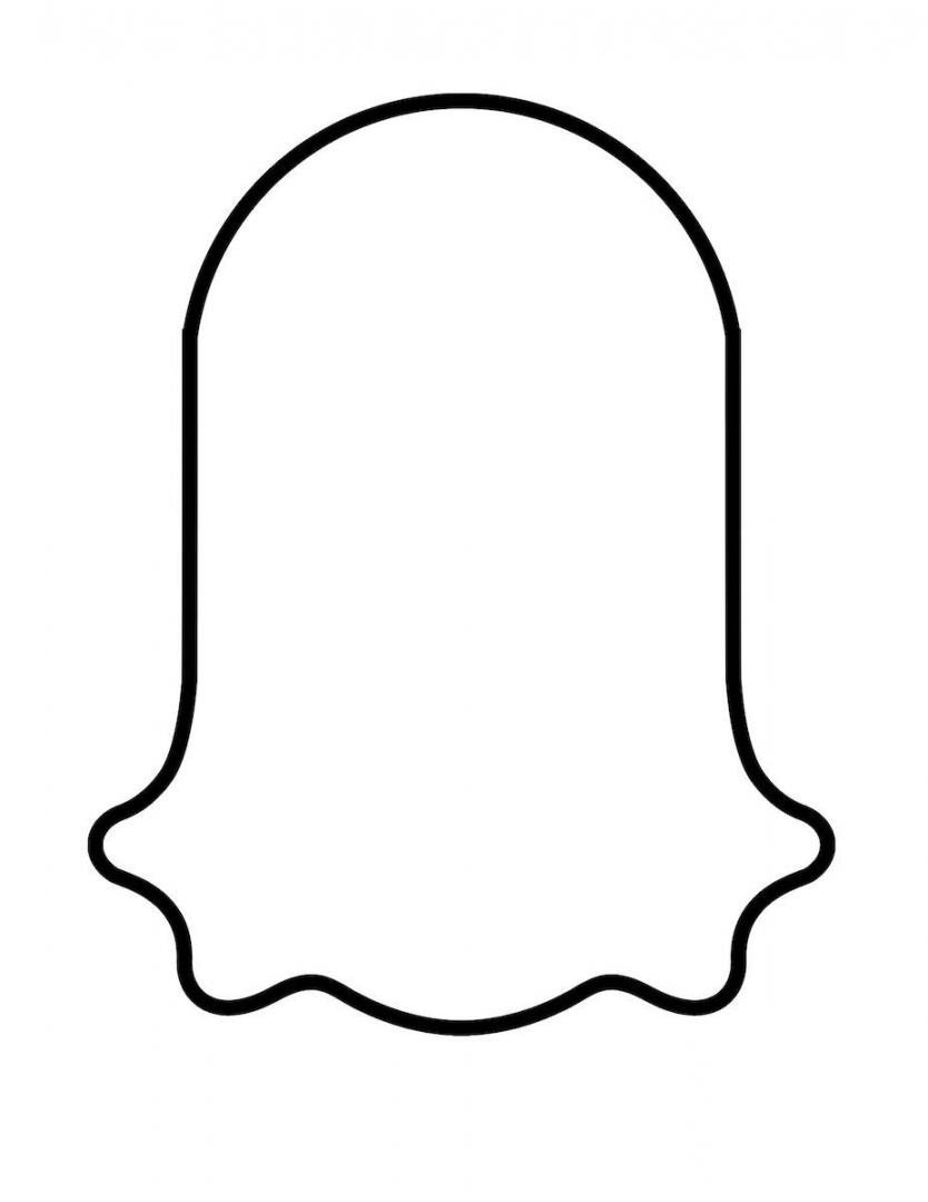 Blank Ghost Outline Printable Template  Ghost template, Halloween  - FREE Printables - Ghost Stencil Printable