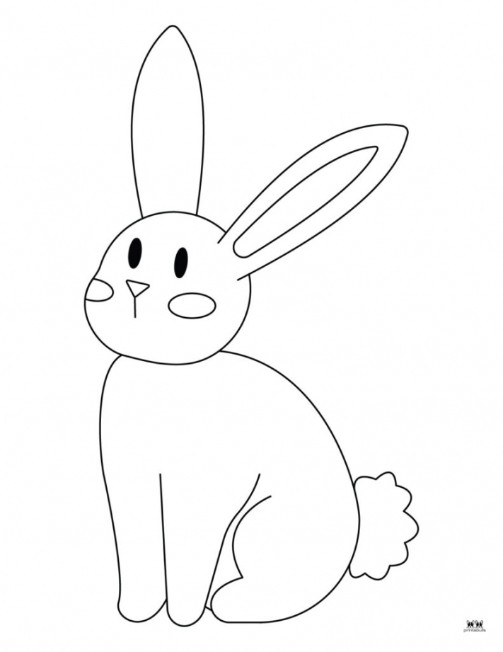 Bunny Coloring Pages -  FREE Pages  Printabulls - FREE Printables - Bunny Printables
