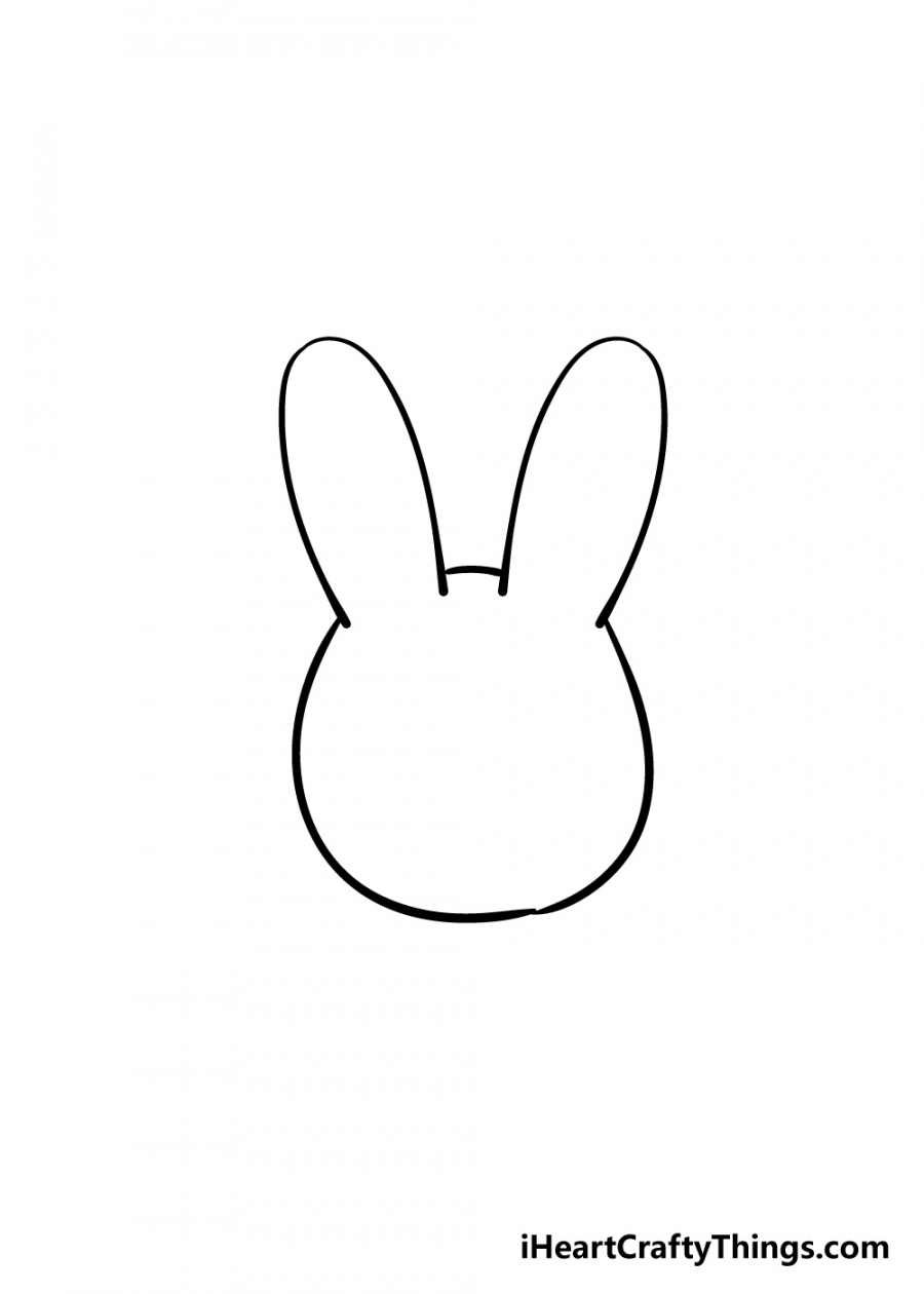 Bunny Face Drawing - How To Draw A Bunny Face Step By Step - FREE Printables - Bunny Head Outline