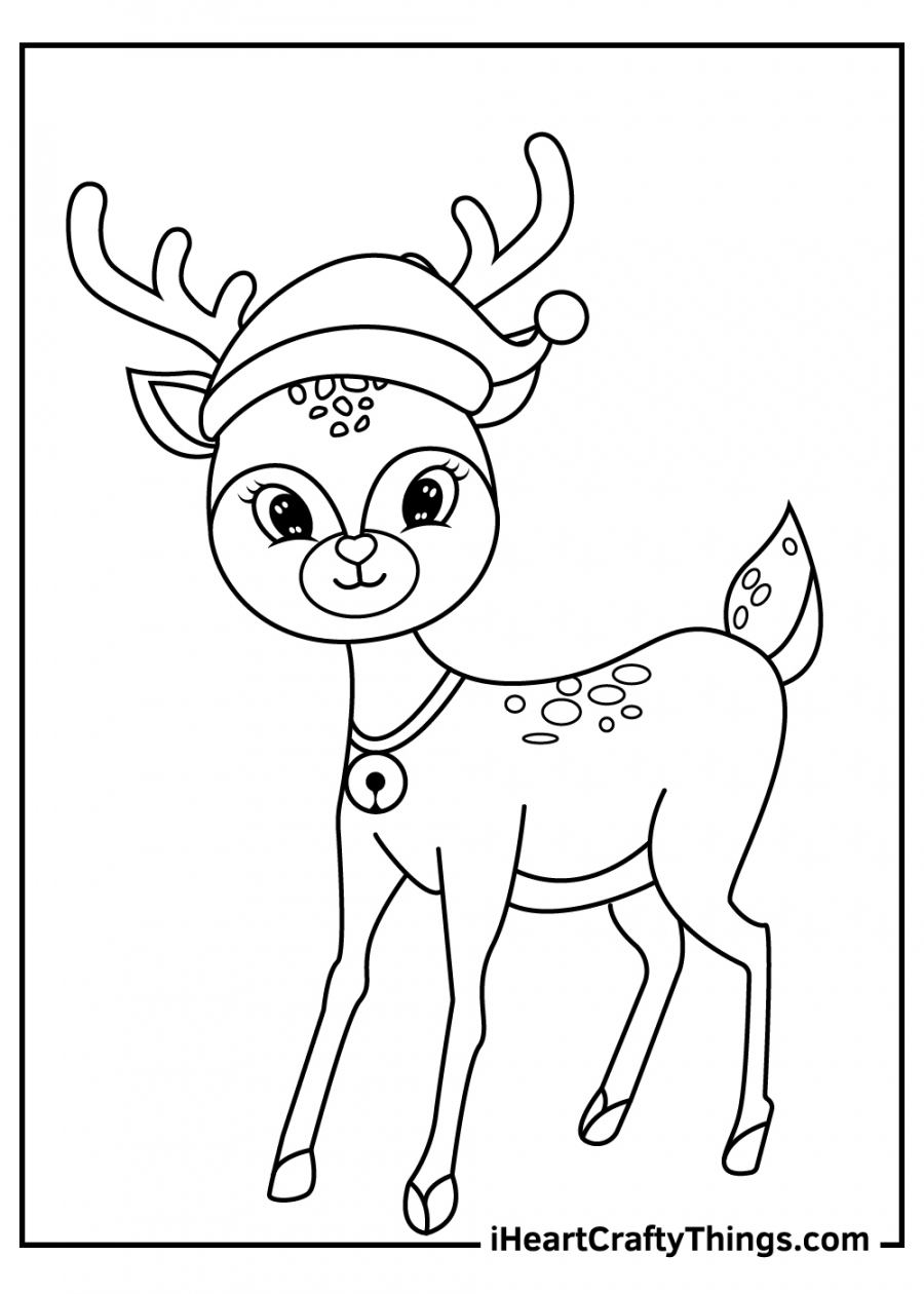 Christmas Reindeers Coloring Pages (Updated ) - FREE Printables - Reindeer Free Printables