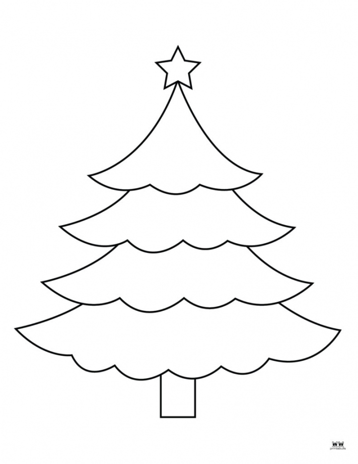 Christmas Tree Coloring Pages & Templates -  FREE Printables  - FREE Printables - Blank Christmas Tree