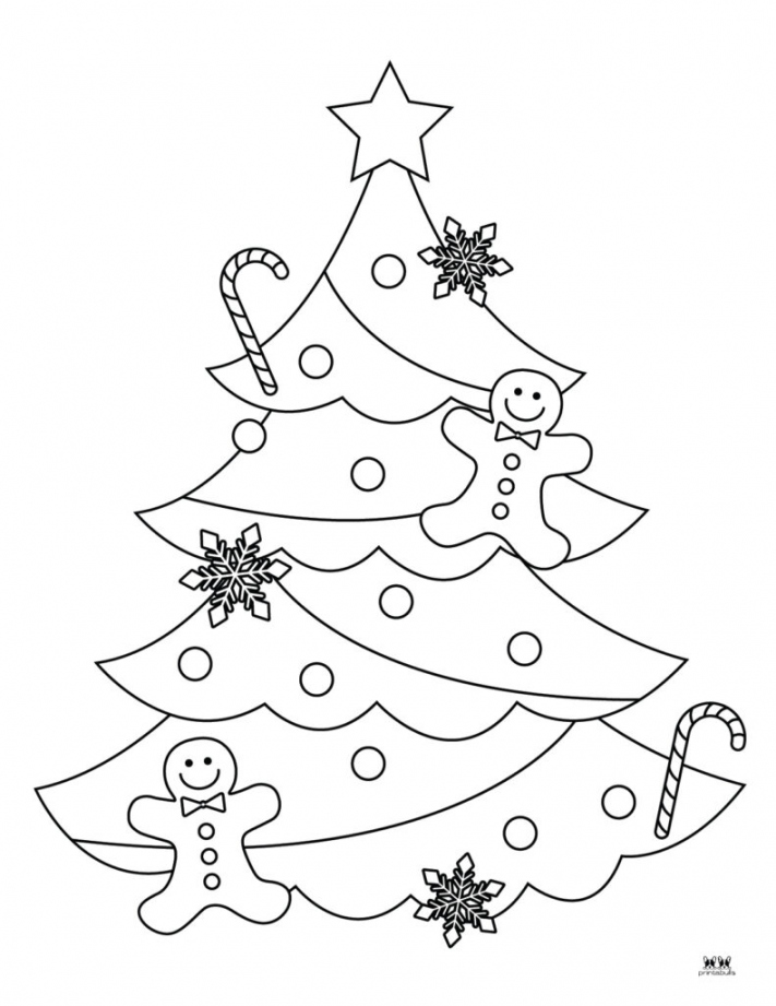 Christmas Tree Coloring Pages & Templates -  FREE Printables  - FREE Printables - Free Printable Christmas Tree