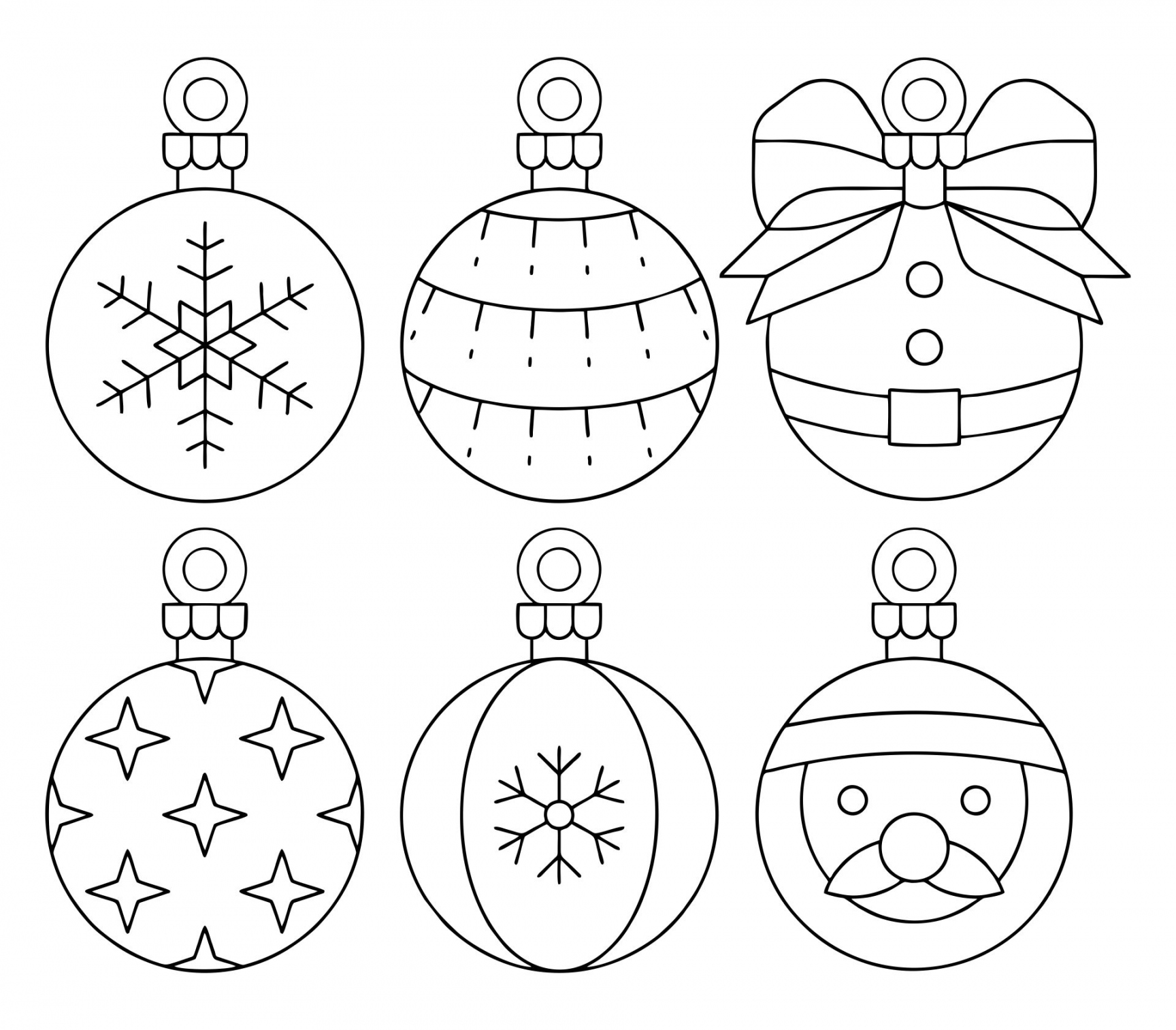 Christmas Tree Ornaments Templates Printable  Christmas ornament  - FREE Printables - Christmas Ornament Cutouts