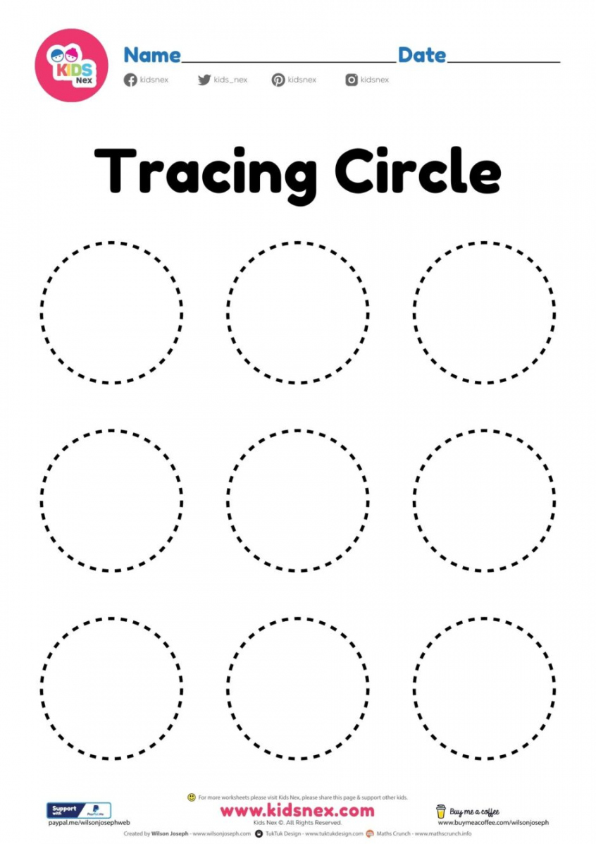 Circle Shape Worksheet - Free Printable PDF for Preschool - FREE Printables - Circles Pdf