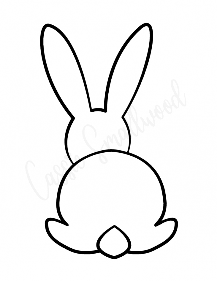 Cute Bunny Templates - Cassie Smallwood - FREE Printables - Printable Rabbit Template