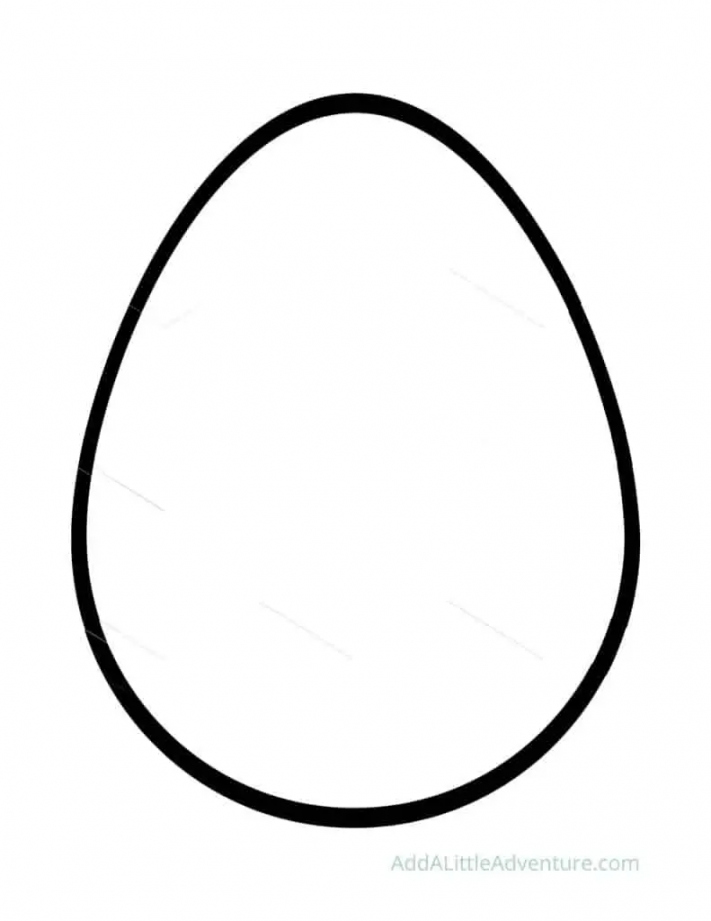 Egg Shape Templates for Easter - Add A Little Adventure - FREE Printables - Egg Shape Template