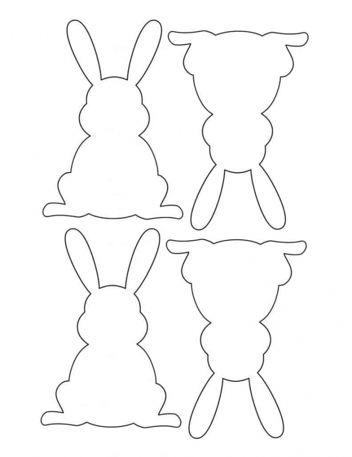 Free Printable Bunny Templates - Daily Printables - FREE Printables - Bunny Cut Out Printable