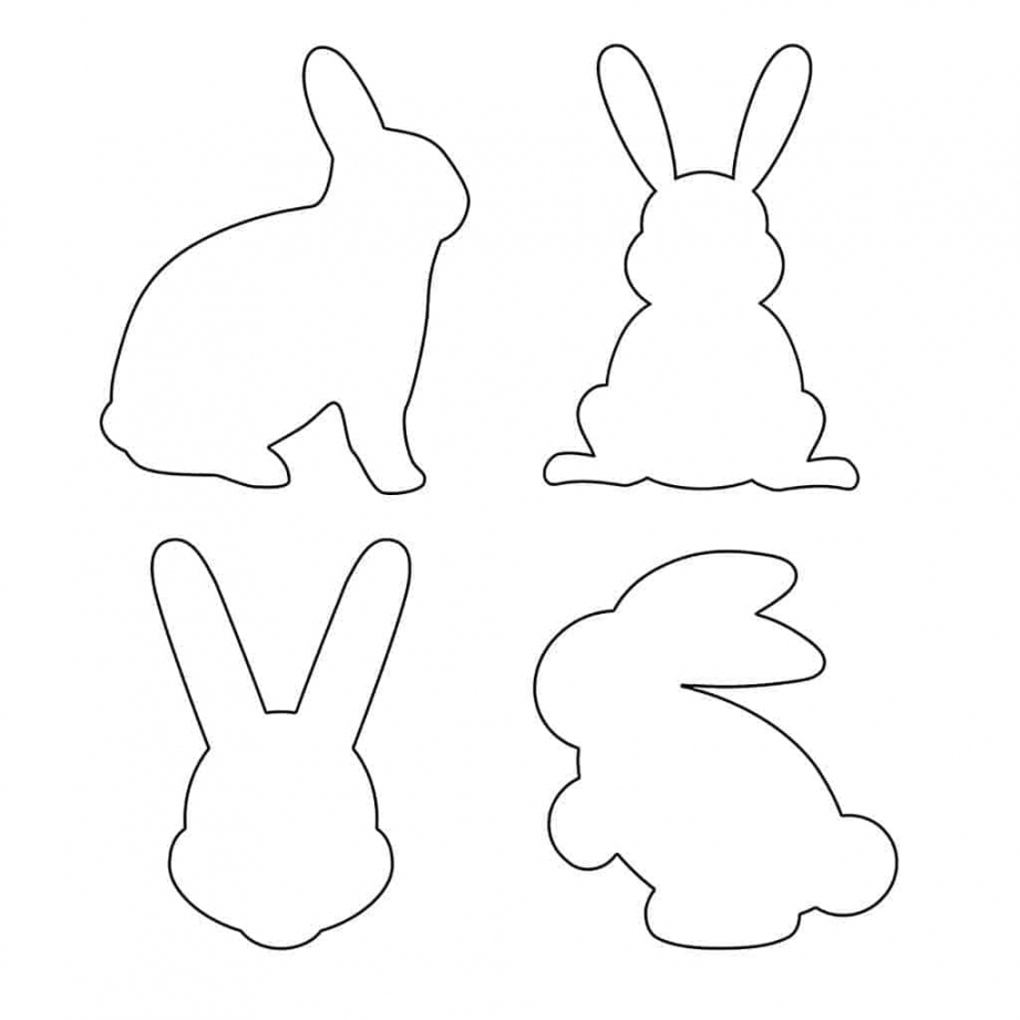 Free Printable Bunny Templates - Daily Printables - FREE Printables - Cut Out Printable Bunny Template