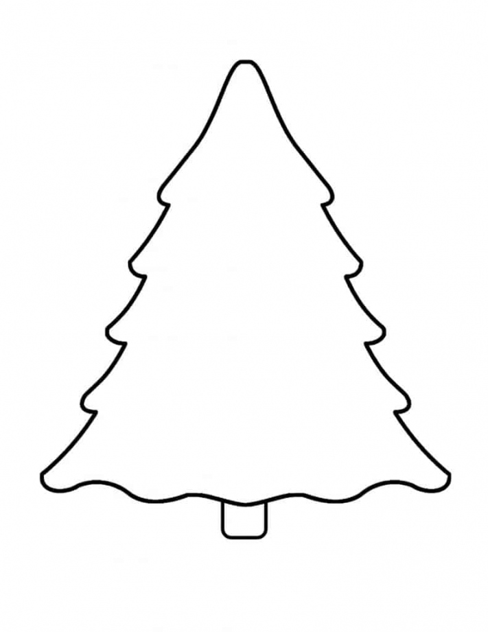 Free Printable Christmas Tree Templates - Daily Printables - FREE Printables - Blank Christmas Tree