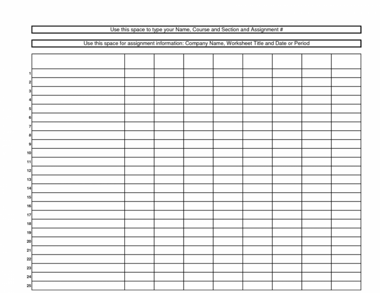 Printable Blank 6 Column Chart Template All Free Printables