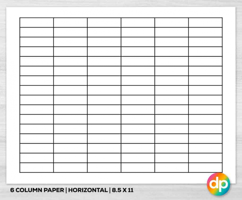 Free Printable Column Paper - Daily Printables - FREE Printables - Columns Template