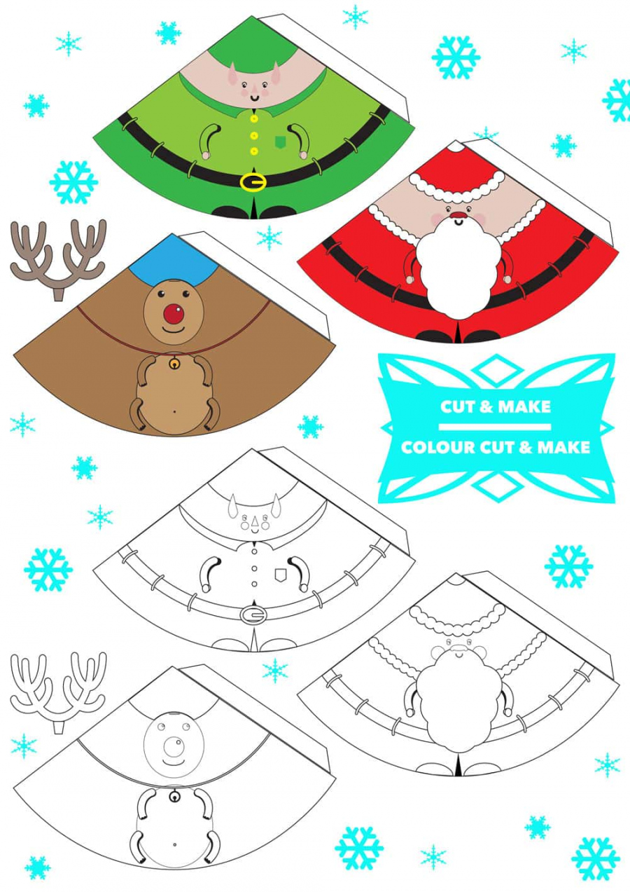 Free printable D Christmas decorations - FREE Printables - Free Printable Christmas Cutouts Decorations