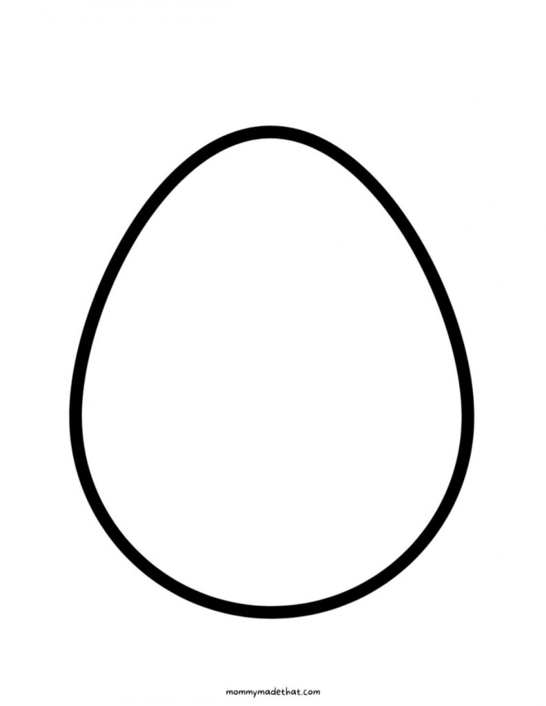 egg shaped templates All FREE Printables