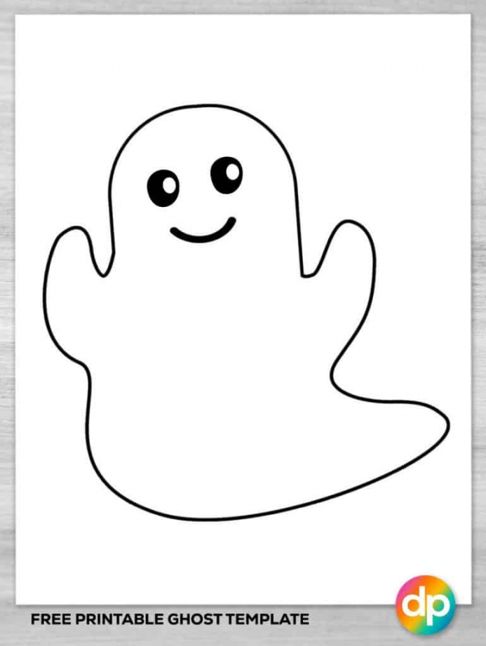 Free Printable Ghost Template - Daily Printables - FREE Printables - Ghost Shape
