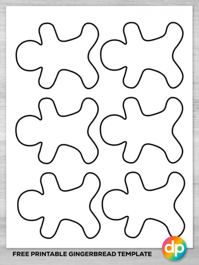 Free Printable Gingerbread Man Template - Daily Printables - FREE Printables - Gingerbread Cut Out Printable