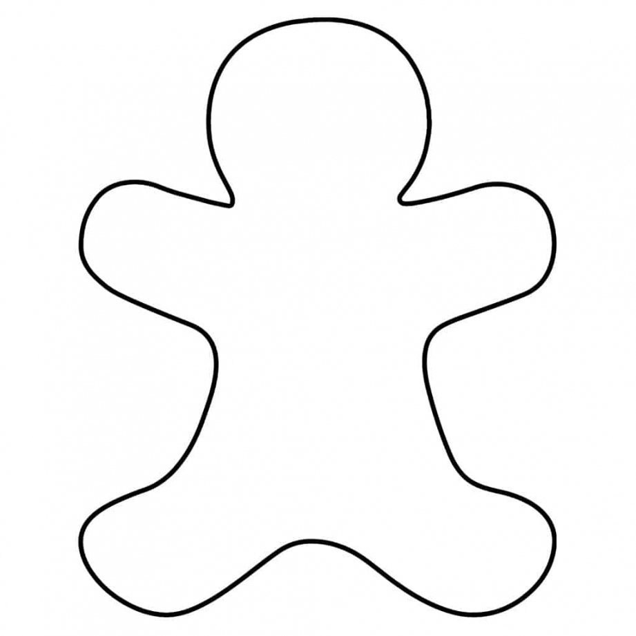 Free Printable Gingerbread Man Template - Daily Printables - FREE Printables - Gingerbread Outline
