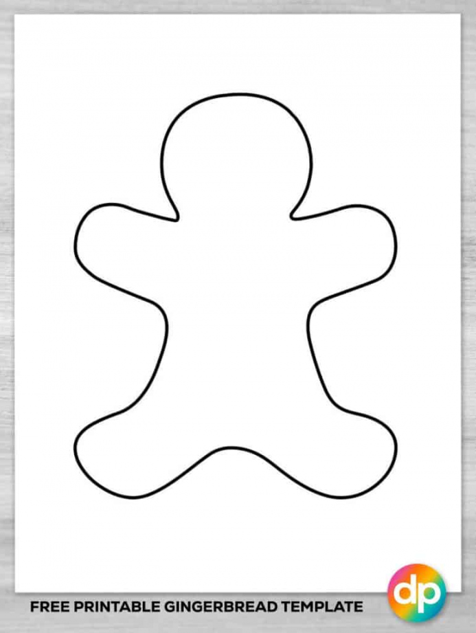 Free Printable Gingerbread Man Template - Daily Printables - FREE Printables - Gingerbread Man Cut Out