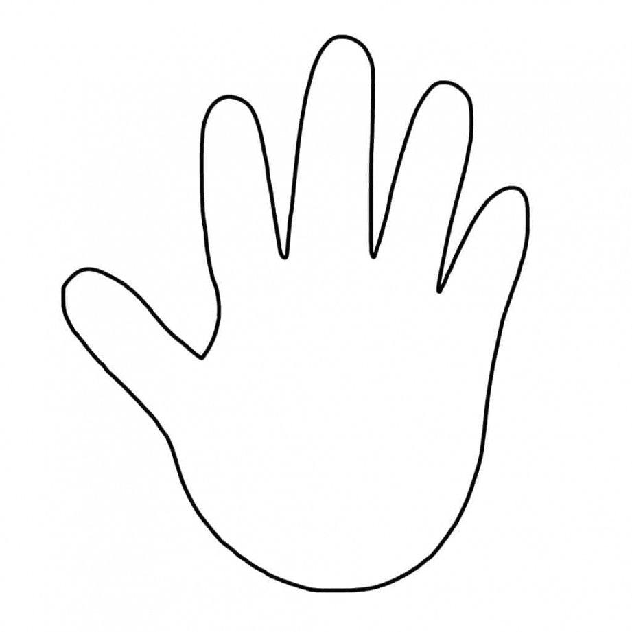 Free Printable Hand Template - Daily Printables - FREE Printables - Hand Cut Outs