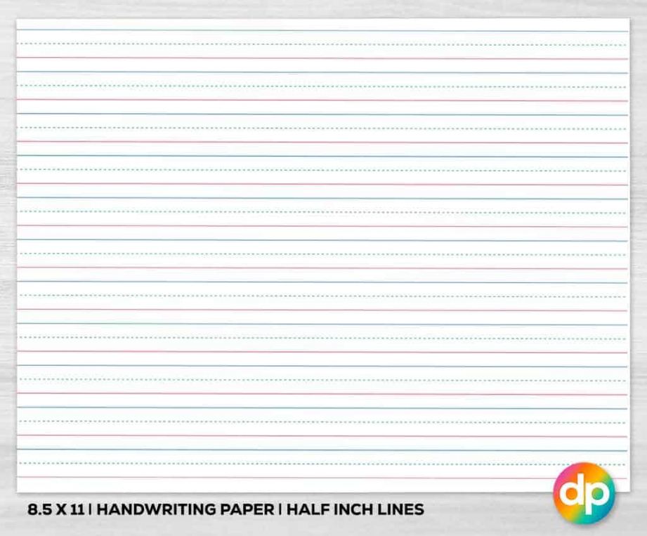 Free Printable Handwriting Paper - Daily Printables - FREE Printables - Handwriting Lined Paper Printable