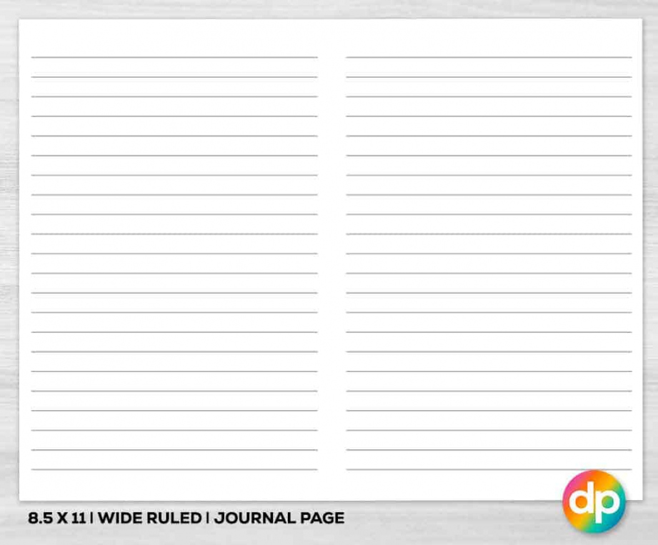 Free Printable Lined Paper - Daily Printables - FREE Printables - Printable Wide Ruled Paper