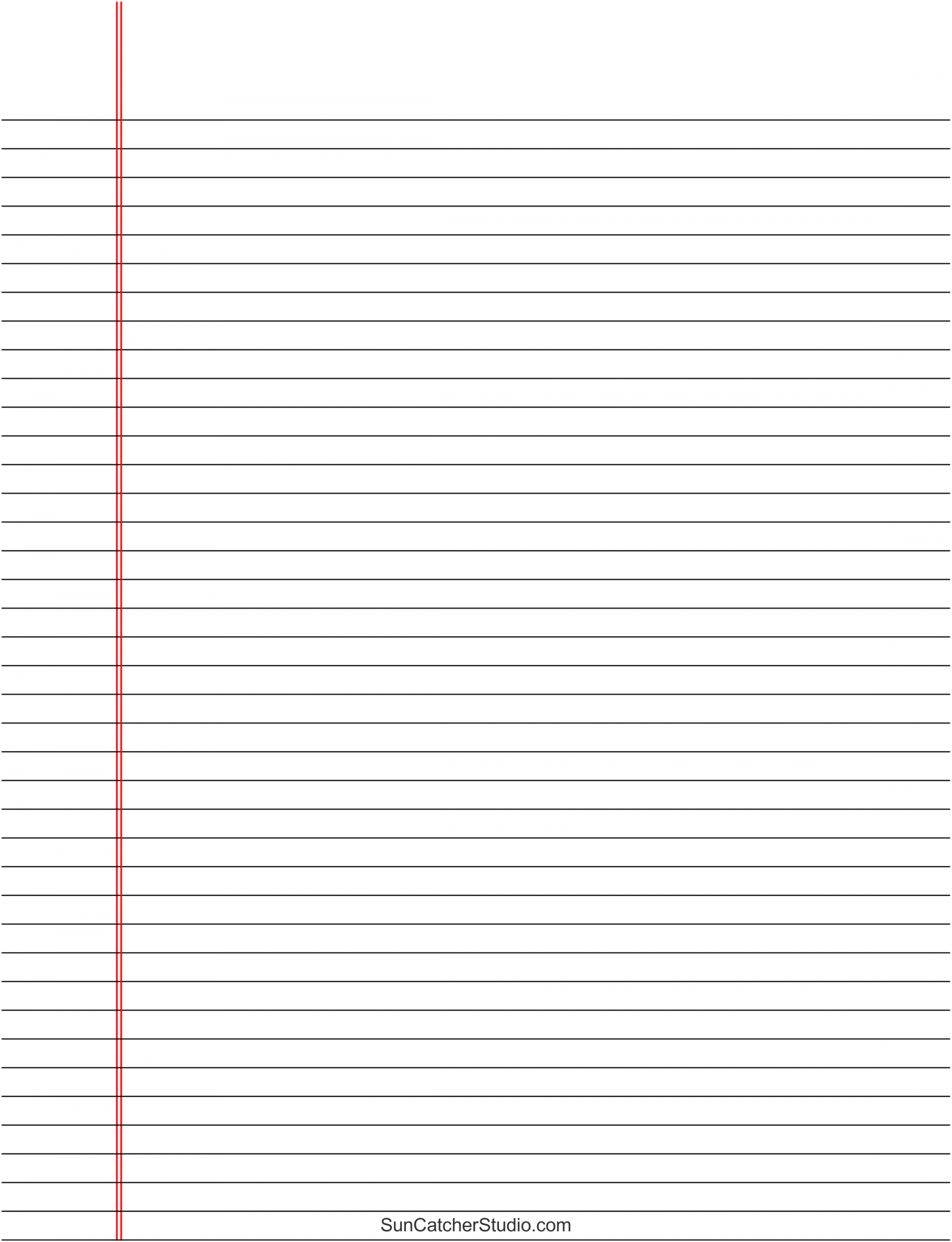 Free Printable Lined Paper (Handwriting, Notebook Templates) – DIY  - FREE Printables - Printable Paper