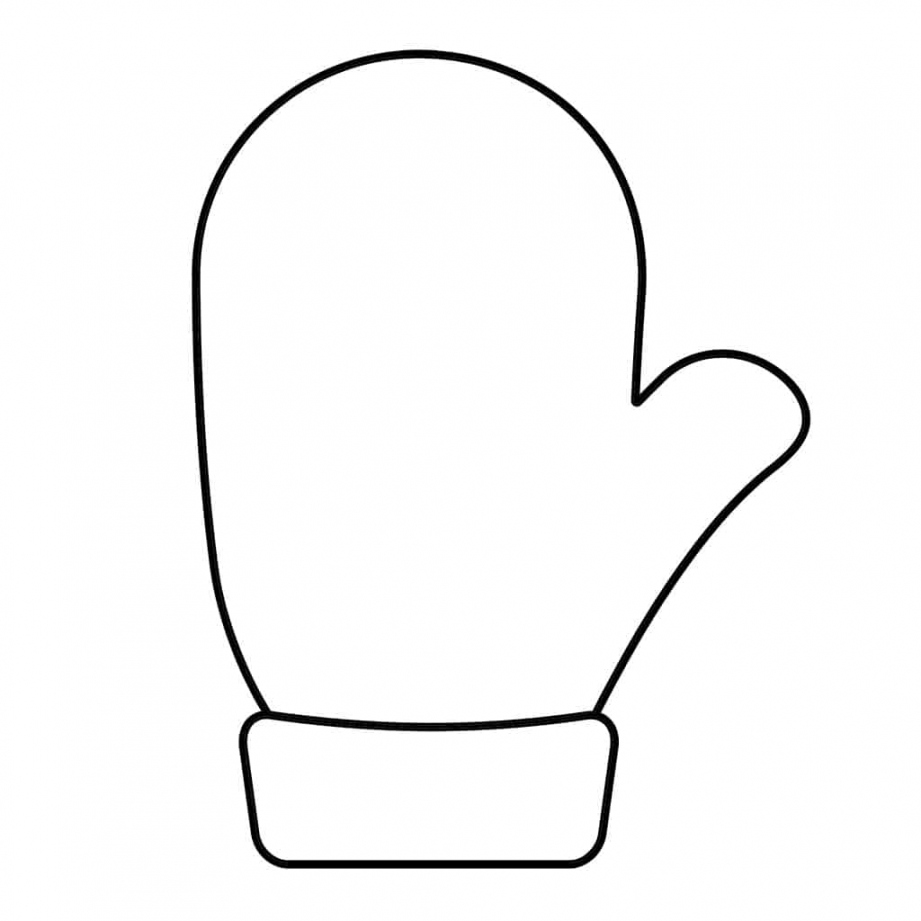 Free Printable Mitten Templates - Daily Printables - FREE Printables - Mittens Outline