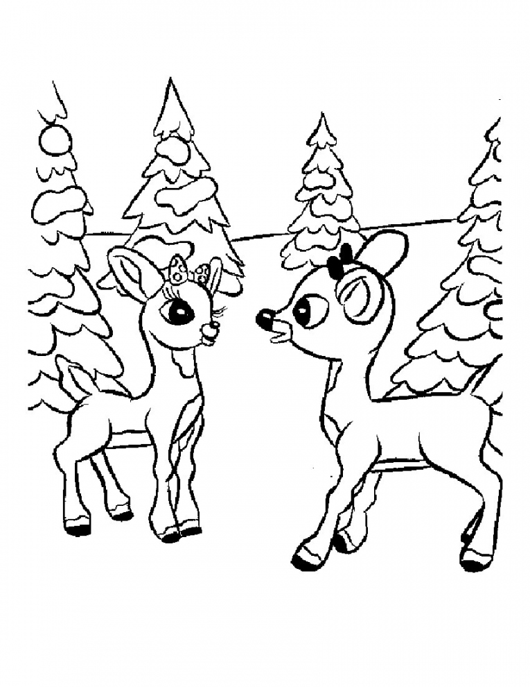 Free Printable Reindeer Coloring Pages For Kids - FREE Printables - Reindeer Free Printables
