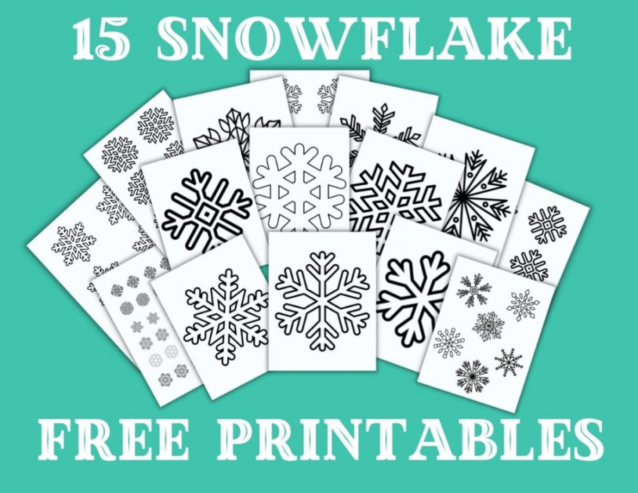 FREE Printable Snowflake Patterns (Large and Small Snowflakes  - FREE Printables - Snowflake Template Free Printable