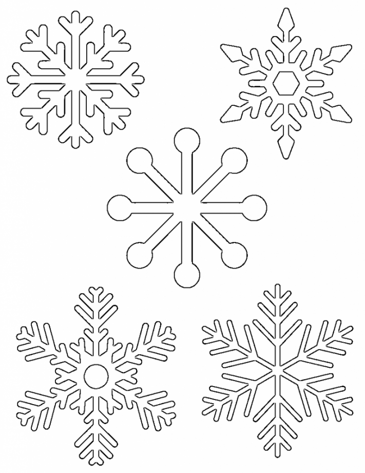 Free Printable Snowflake Templates –  Large & Small Stencil  - FREE Printables - Printable Snowflakes Patterns