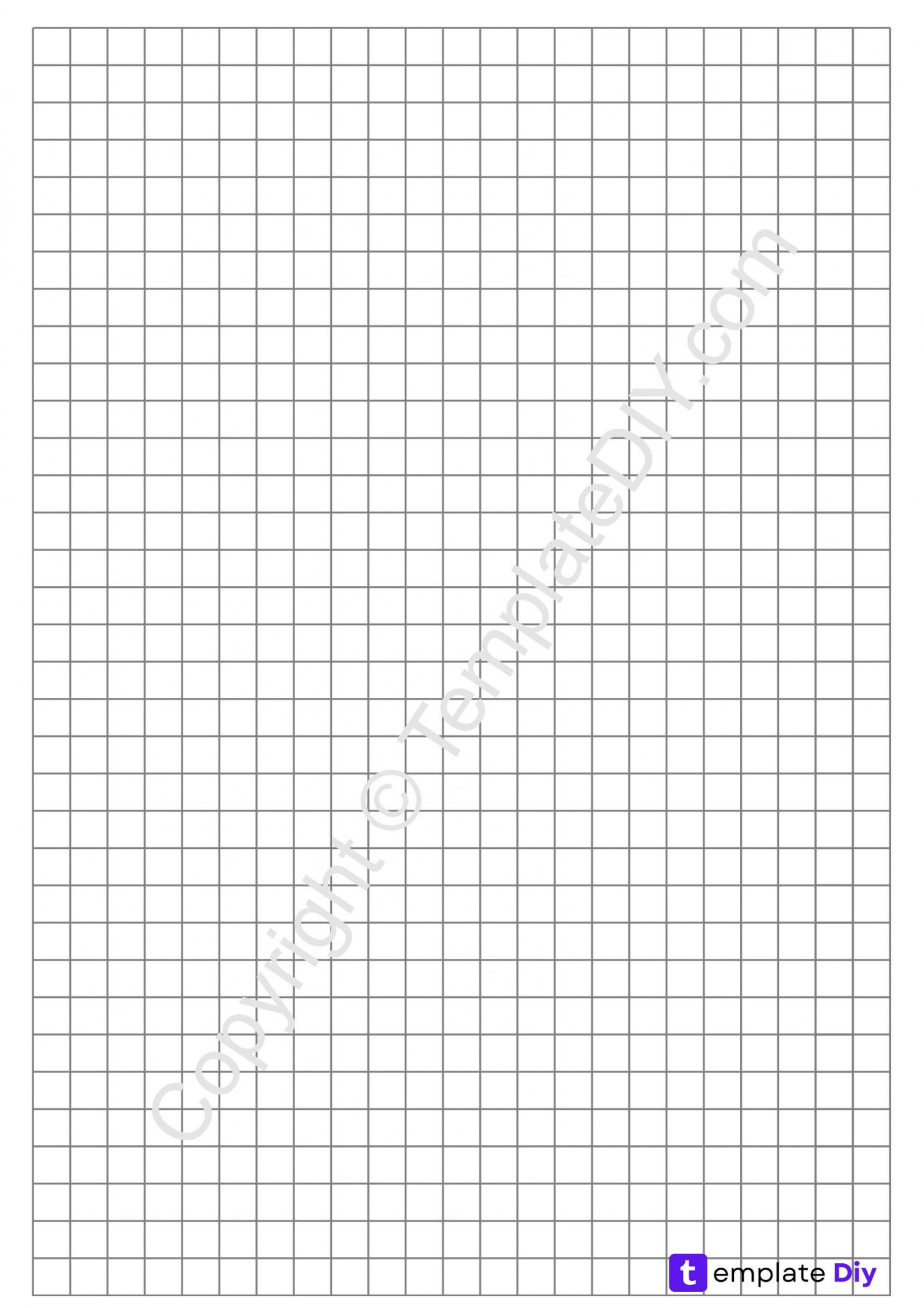 Full Page Graph Paper/Grid Paper Printable Template in PDF  Graph  - FREE Printables - Printable Grid Paper Pdf