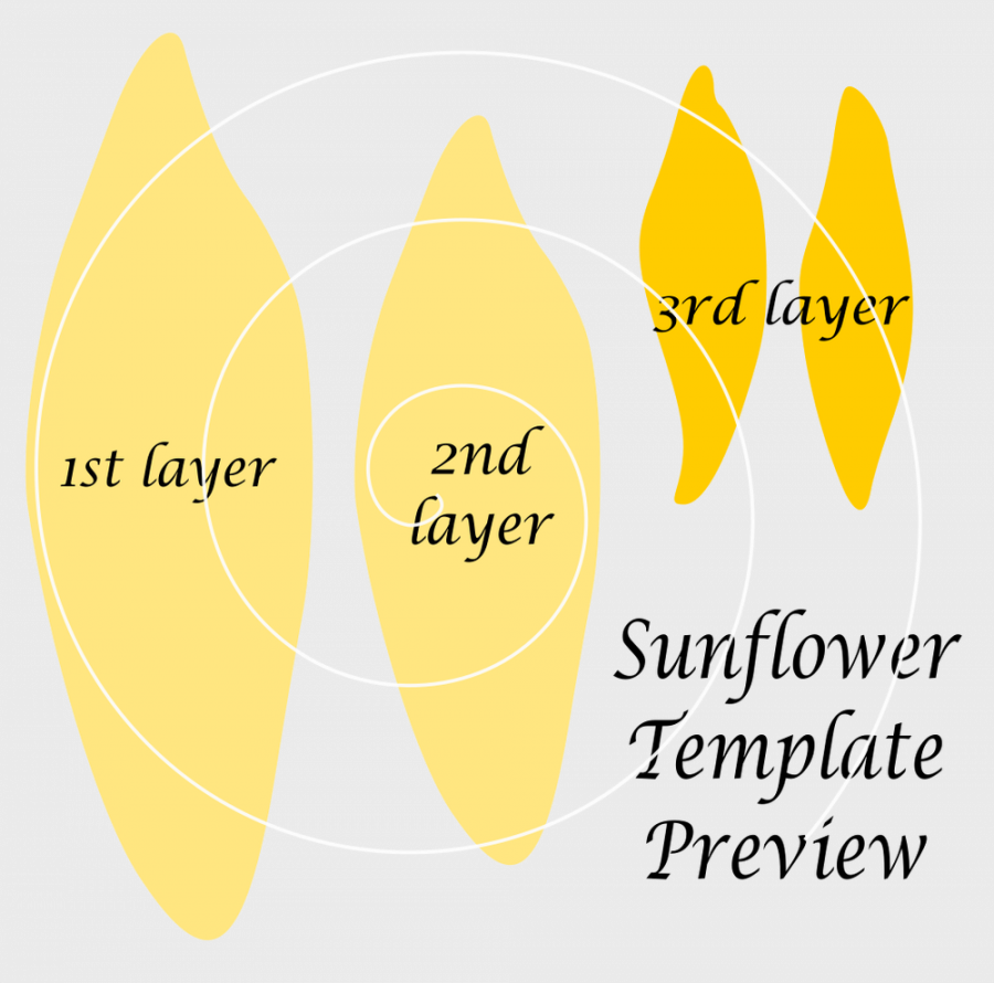 Giant Paper Sunflower Templates - Catching Colorlfies  Paper  - FREE Printables - Downloadable Paper Sunflower Template