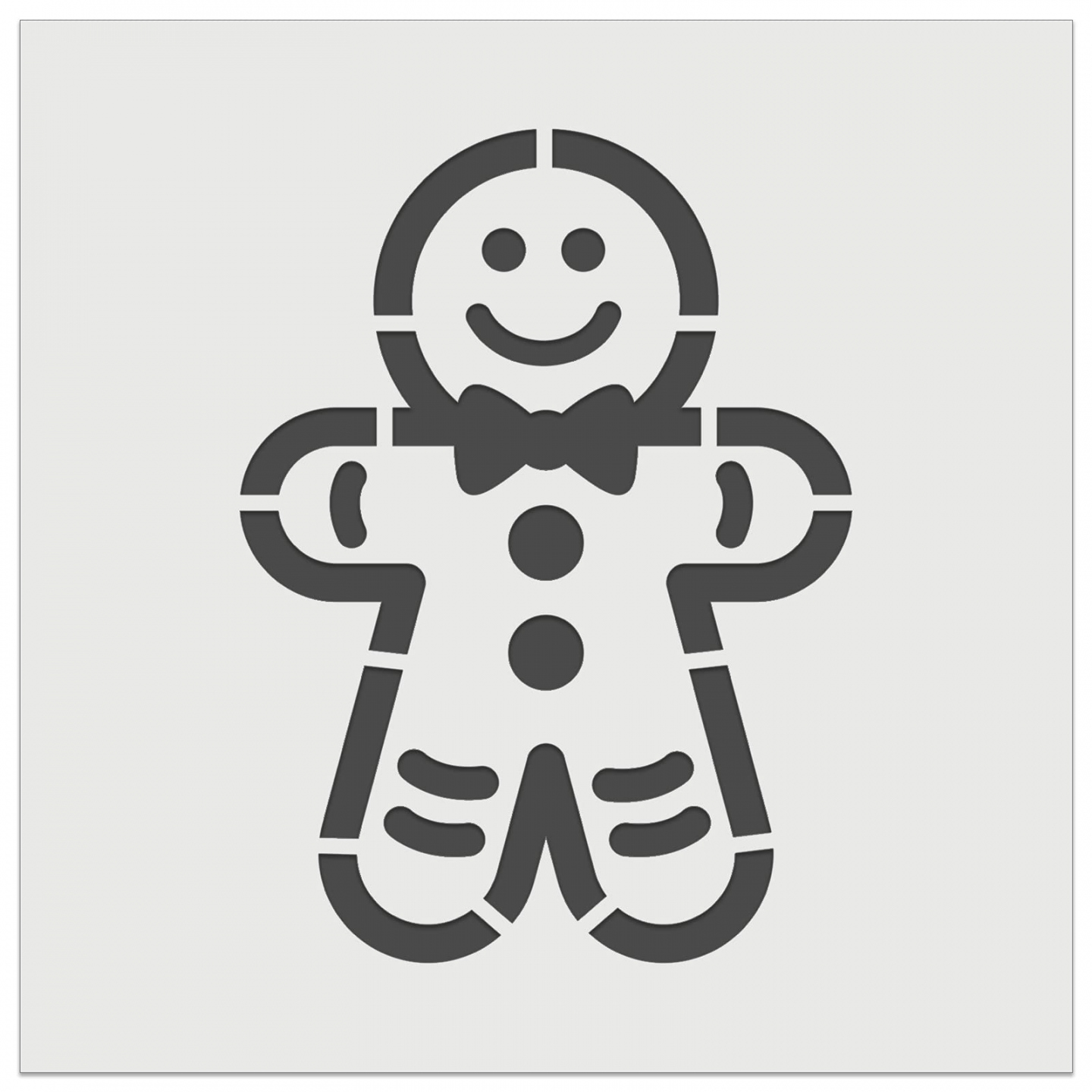Gingerbread Man Christmas Cookie Wall Cookie DIY Craft Reusable Stencil - - Gingerbread Stencil
