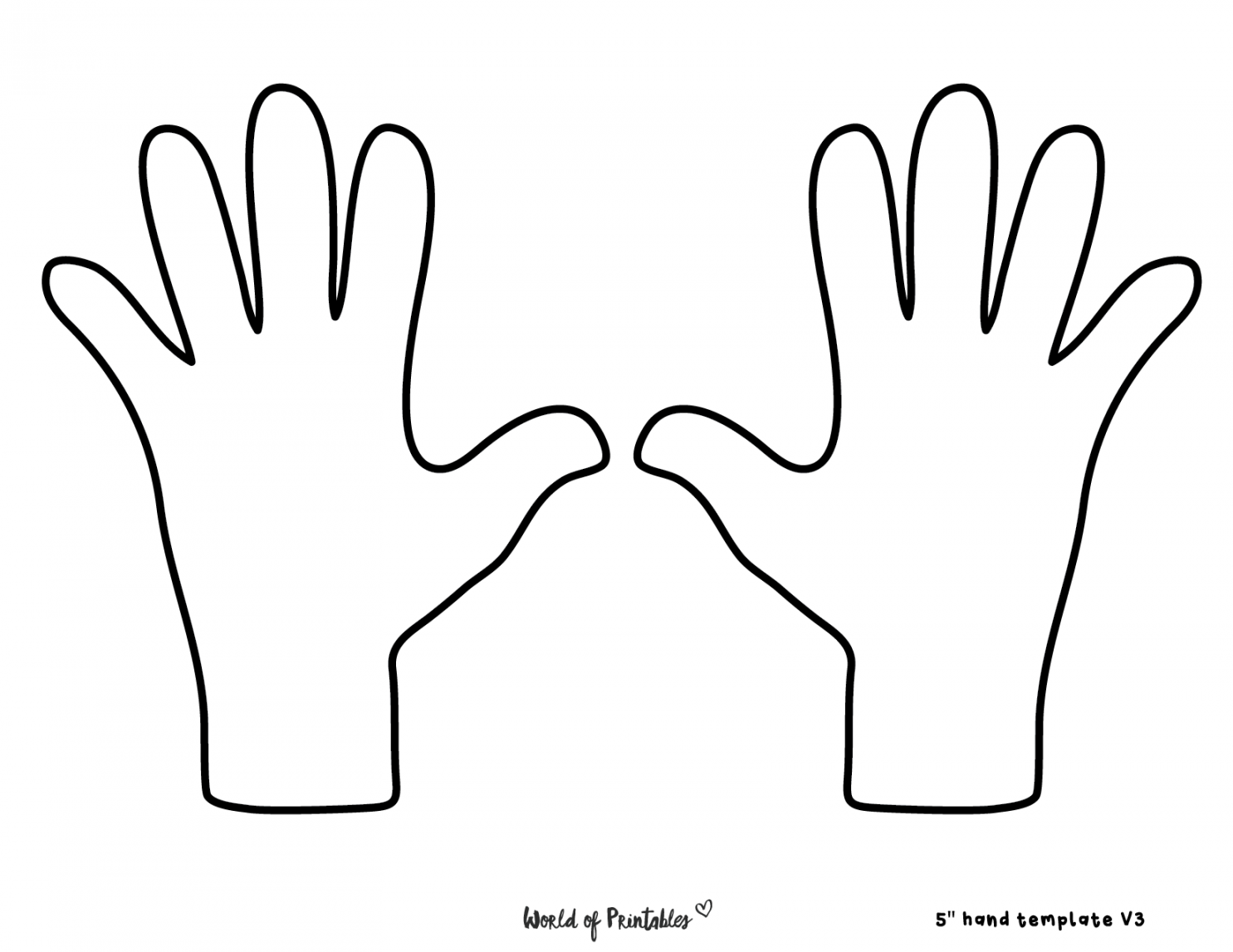 Printable Handprint Template All FREE Printables Printable Handprint Template All FREE Printables