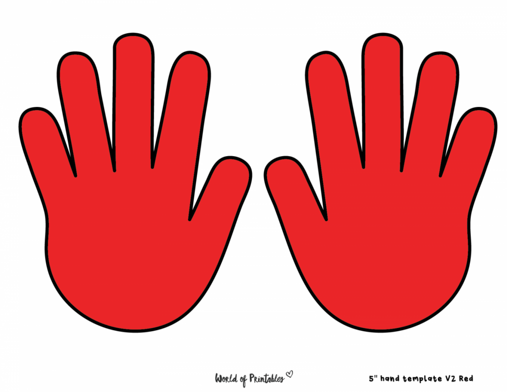 handprint printable - All FREE Printables