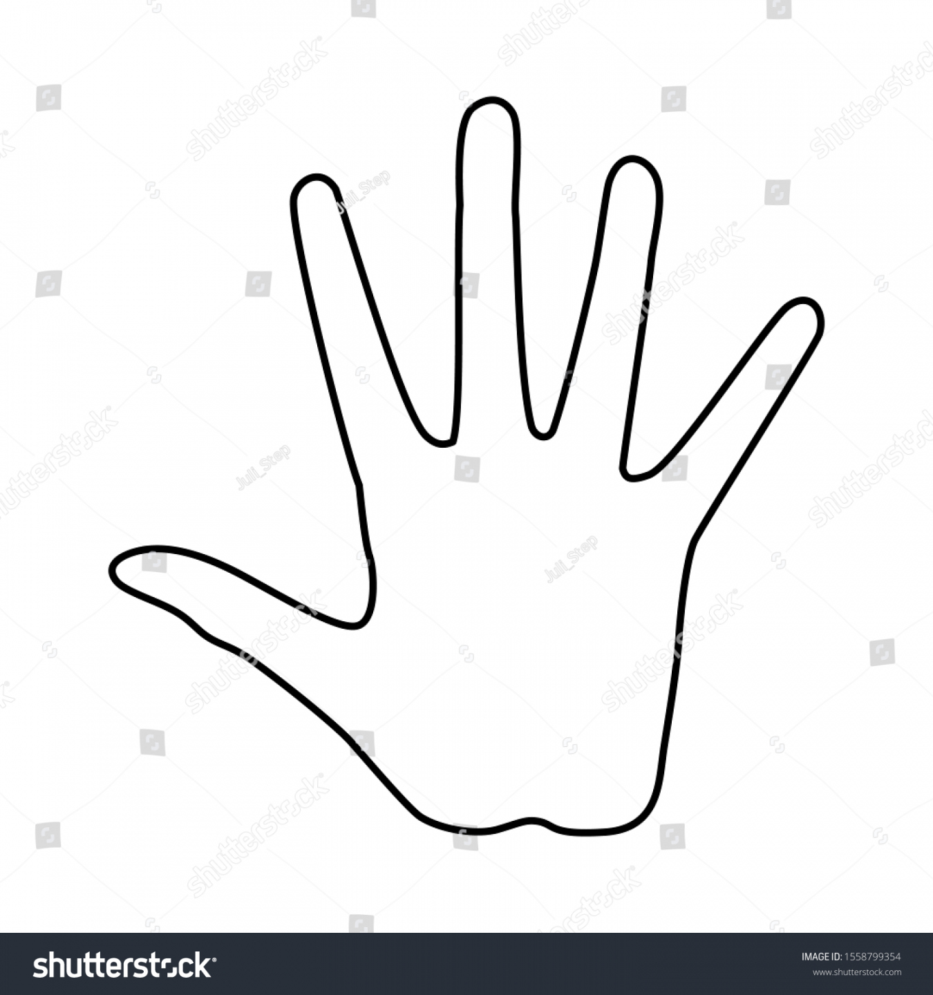 , Hand Trace Images, Stock Photos & Vectors  Shutterstock - FREE Printables - Traced Hand