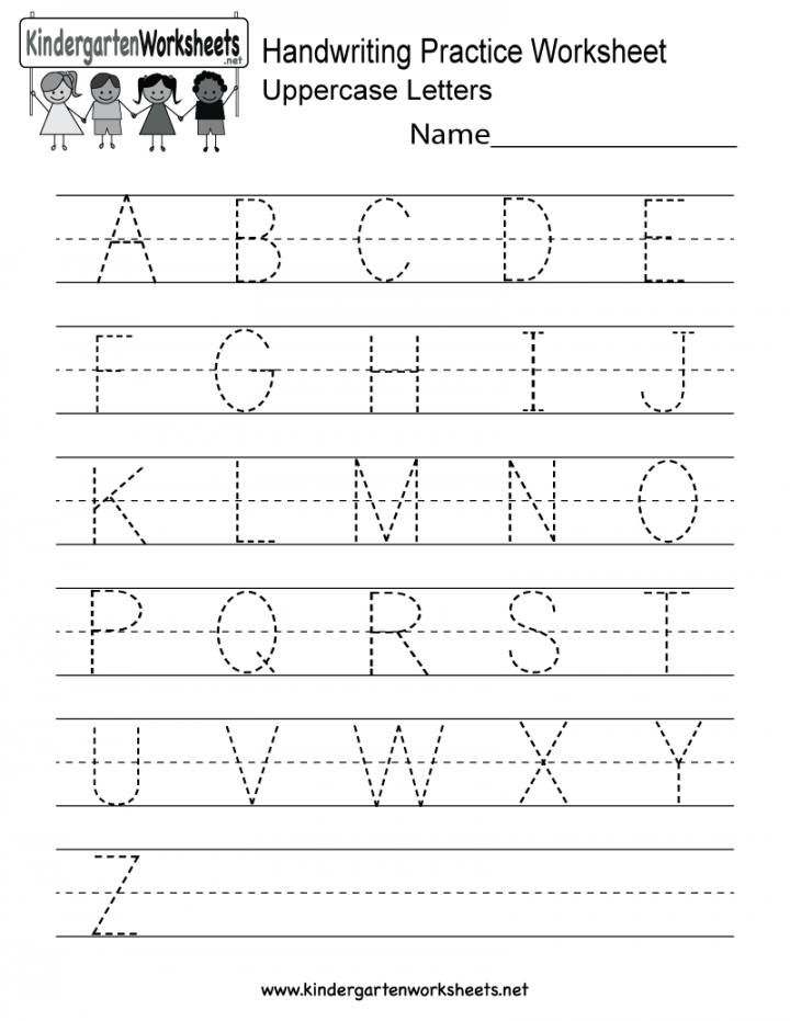 Handwriting Practice Worksheet - Free Kindergarten English  - FREE Printables - Handwriting Practice Paper Pdf Free