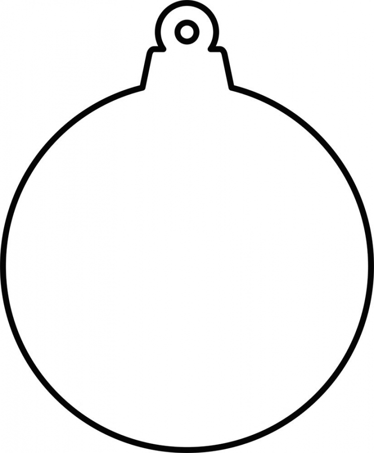 Hanging Ornament Blank Template  Rooftop Post Printables - FREE Printables - Blank Ornament Template