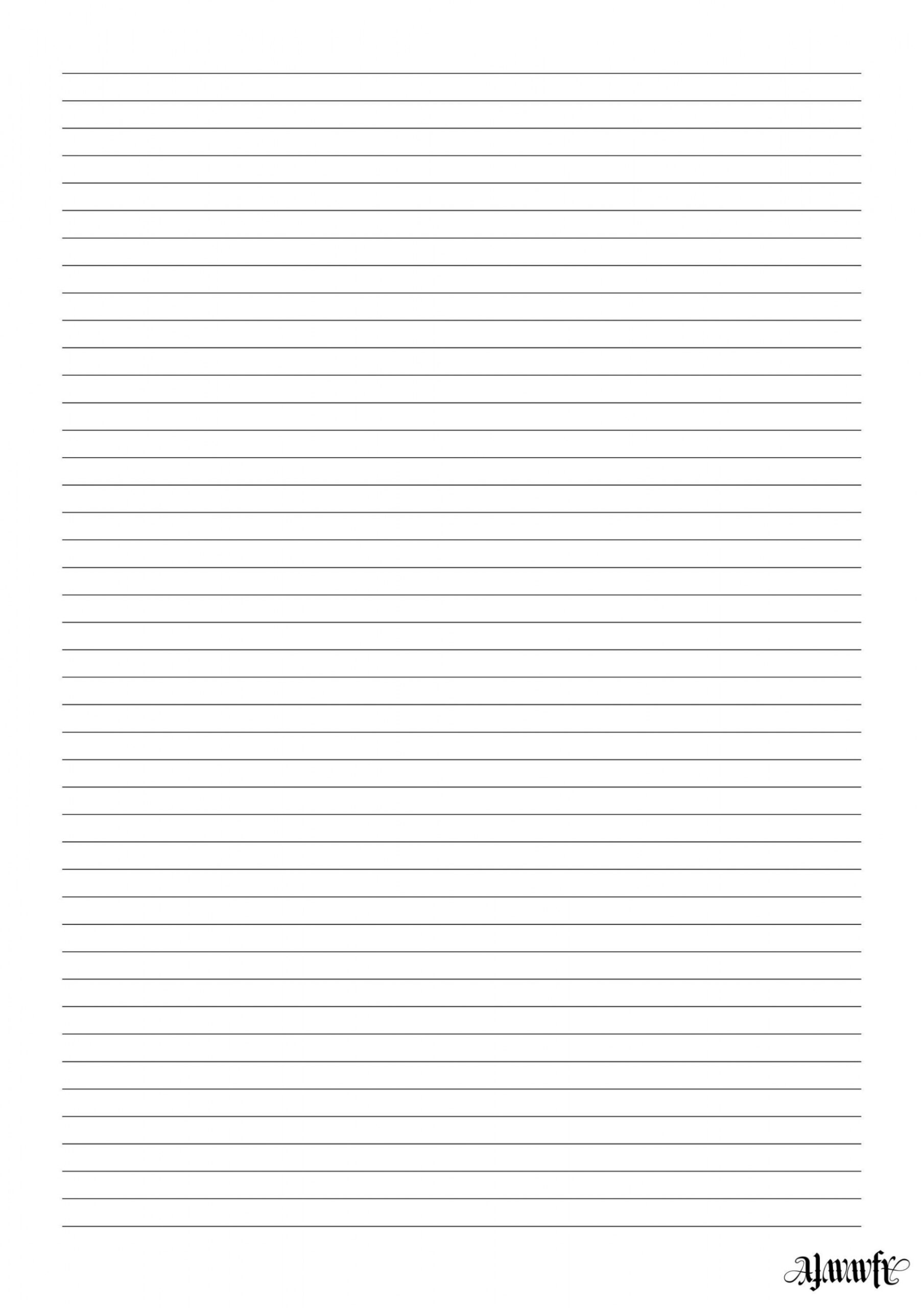 Lined Printable A paper, letter writing, personal use only - Printable Writing Paper