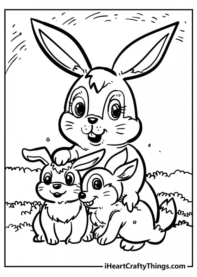 Original And Sweet Rabbit Coloring Pages (Updated ) - FREE Printables - Rabbit Printable