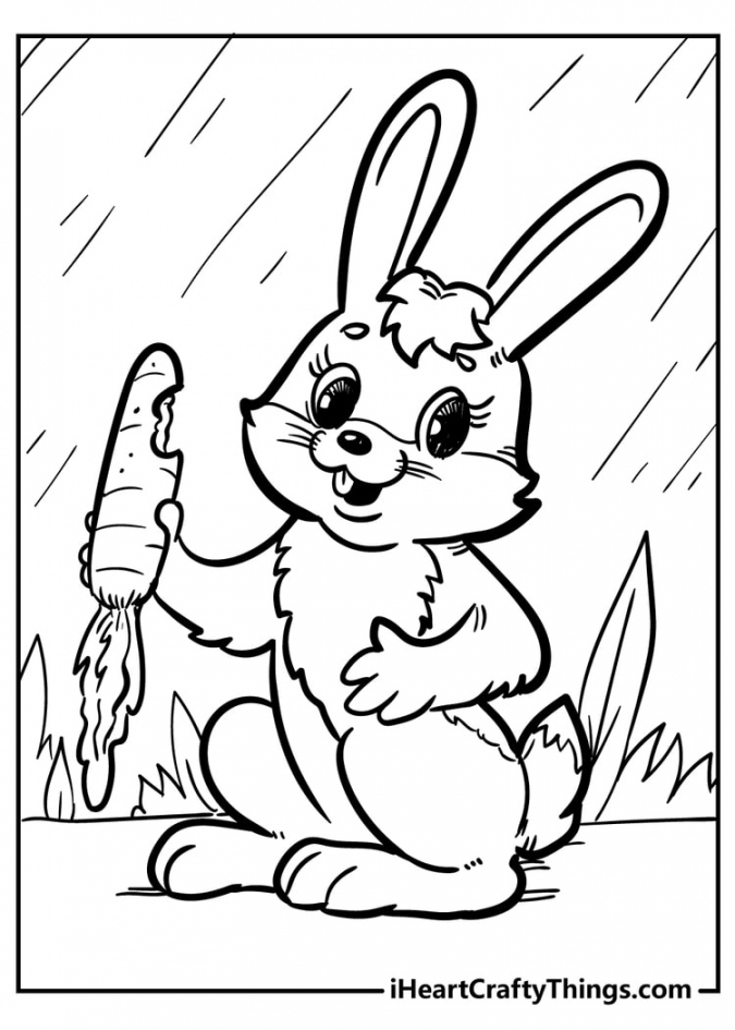 Original And Sweet Rabbit Coloring Pages (Updated ) - FREE Printables - Printable Bunny