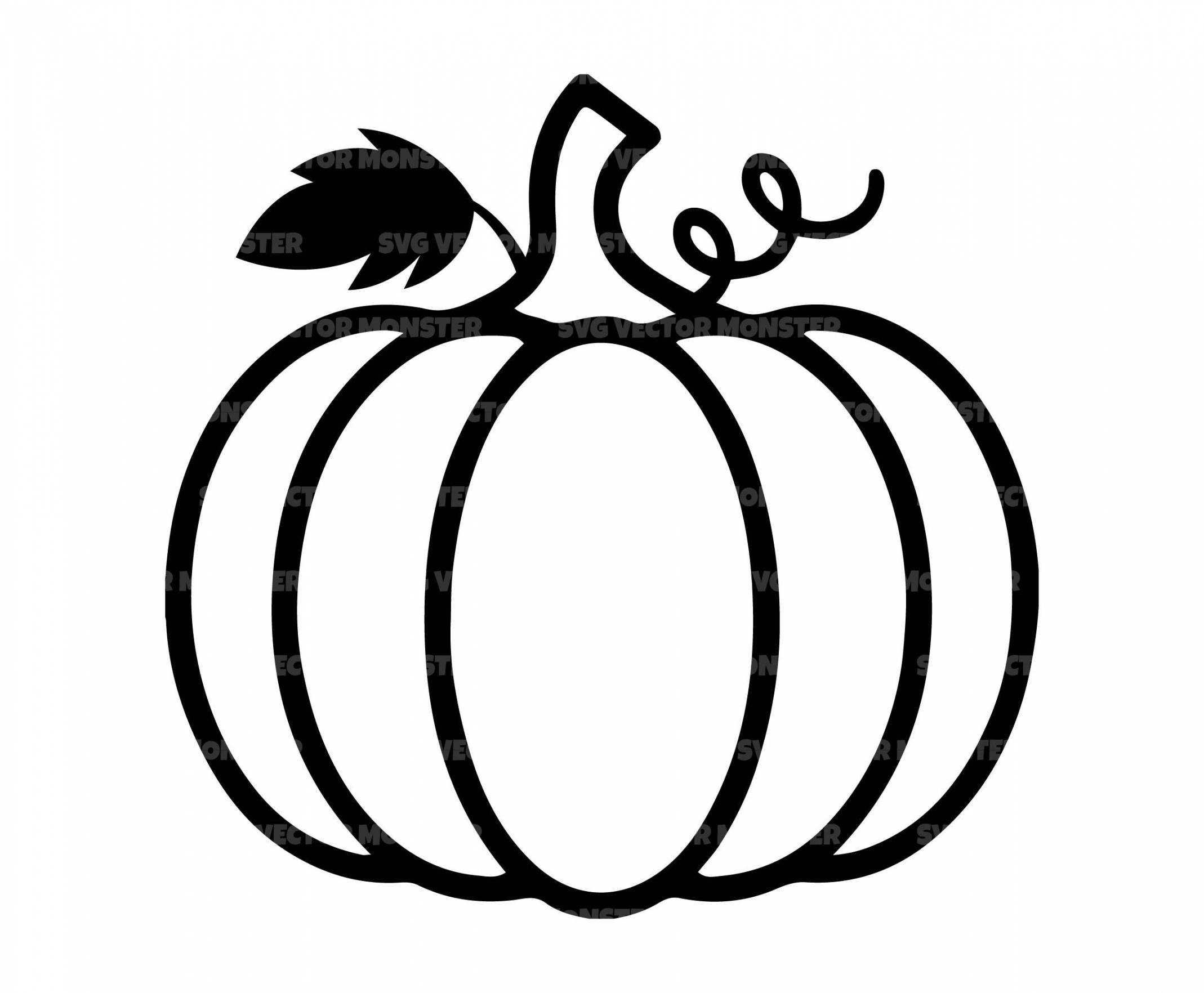 Outline Pumpkin Svg, Halloween Svg, Thanksgiving Svg. Vector Cut file for  Cricut, Silhouette, Pdf Png Eps Dxf, Decal, Sticker, Vinyl, Pin - Outline Of A Pumpkin
